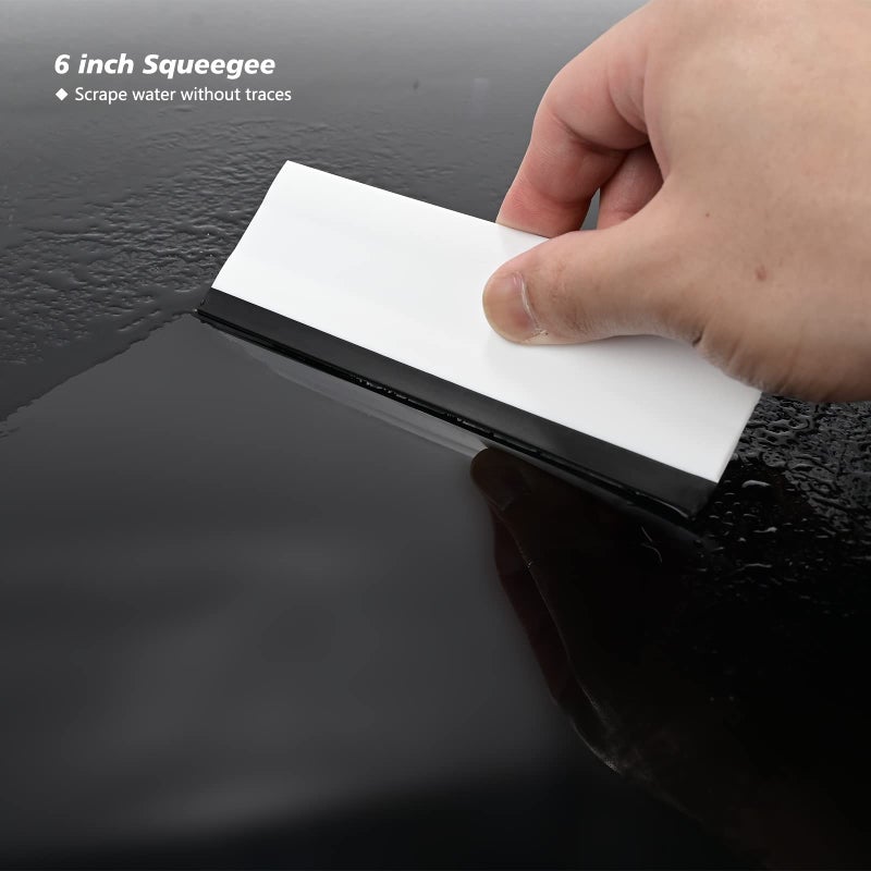 EHDIS 6" Block Squeegee Car Rubber Squeegee for Car Window Windshield,Film,Stickers,Decals and Vinyl Applicator Tool, Pack of 2 - Image 3